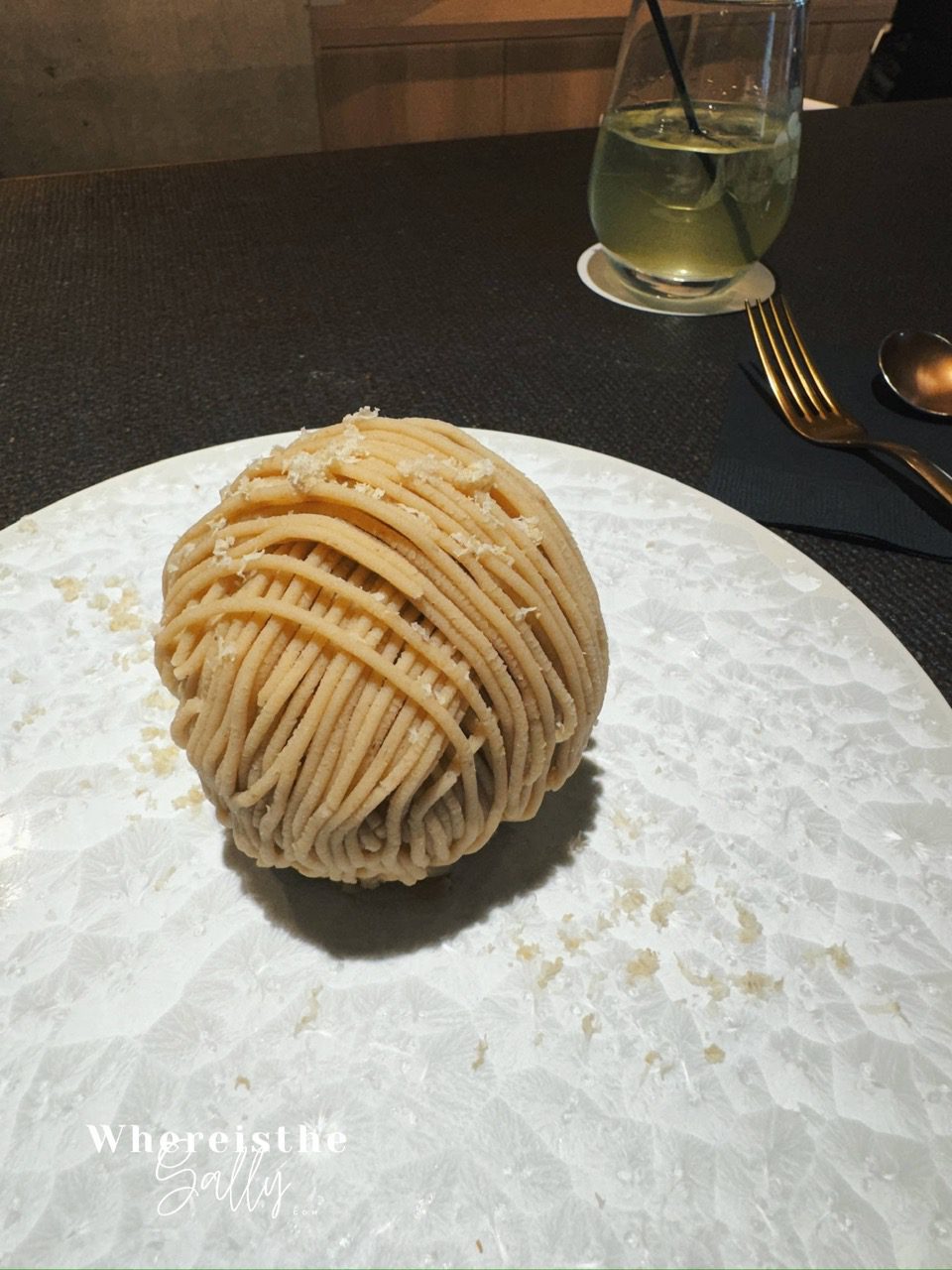 東京美食-麻布十番-Hisaya-Lounge-蒙布朗瀑布-下午茶推薦