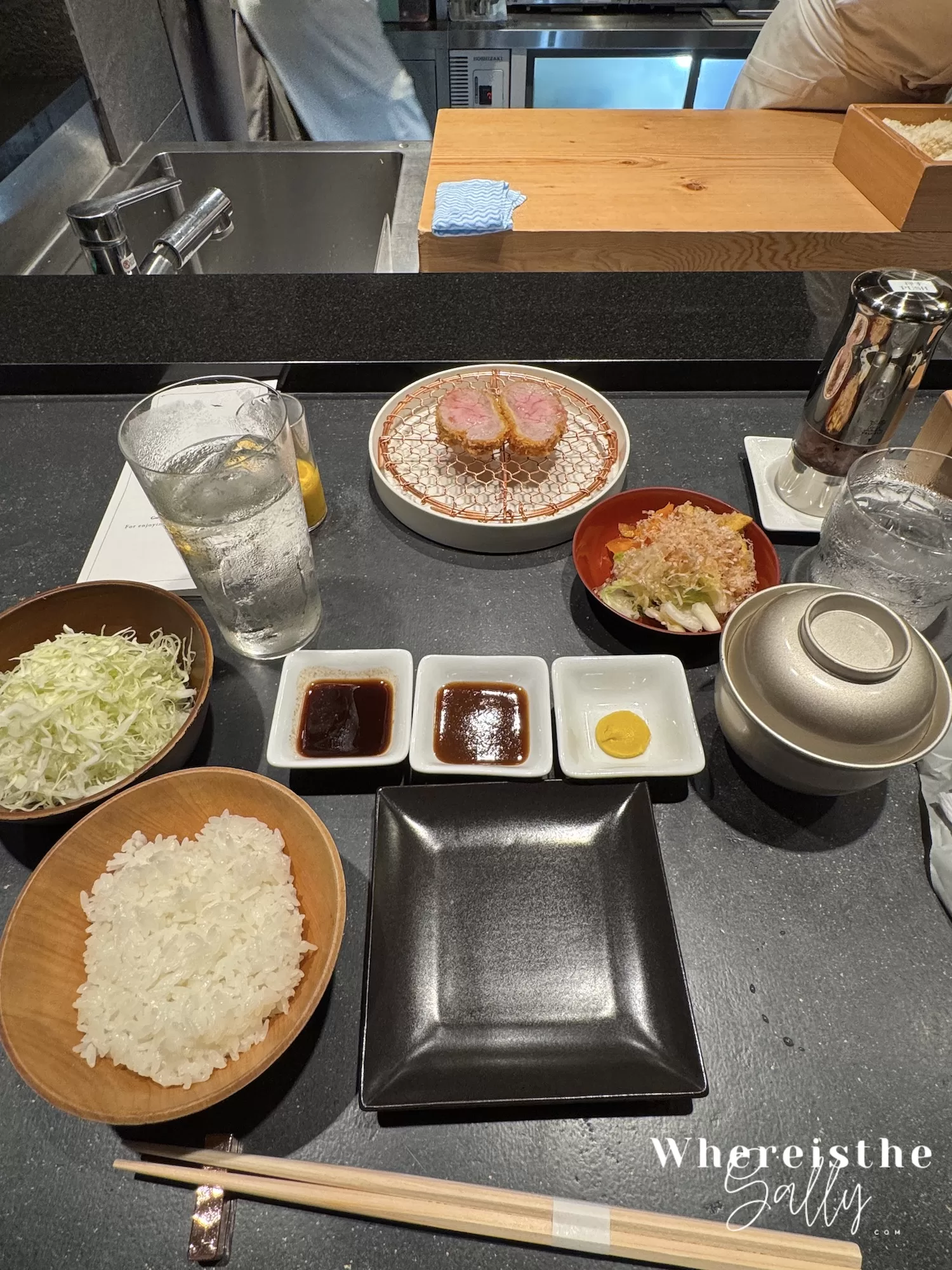 銀座豬排之神 銀座かつかみ Omakase 炸豬排套餐 擺盤精緻的美食照